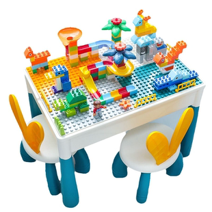 儿童大颗粒积木桌益智拼图3到6岁拼装玩具男女孩启蒙早教2025新款