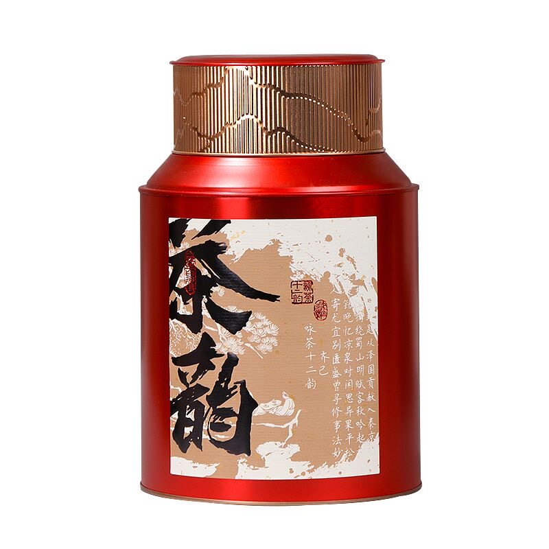 安化黑茶金花茯砖罐装500克