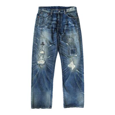 威络LVC牛王扑克字母印花赤耳牛