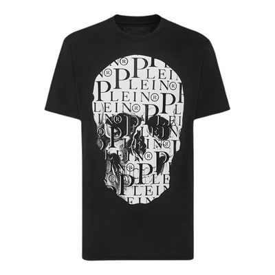 PHILIPP PLEIN 2026年夏季男士Skull圆领短袖骷髅图案印花T恤