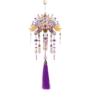 艺模凤冠金属拼图3d立体摆件挂饰挂件手工diy材料拼装模型女礼物