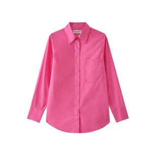 【自营】Marc O'Polo【品牌经典系列】翻领棉府绸简约长袖衬衫女