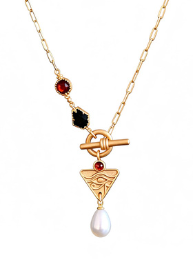 《尼罗河畔》原创黑玛瑙项链