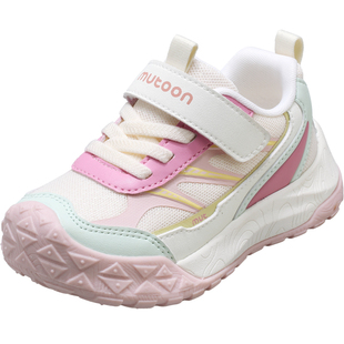 牧童儿童运动鞋2026春季新款轻便减震男童鞋子女童网面户外登山鞋