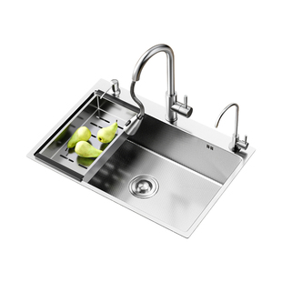 迪赛斯优质不锈钢水槽大单槽家用厨房手工洗碗池加厚洗菜盆台下盆