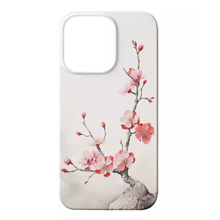 赏春 唯美桃花XR适用iphone8plus苹果13菲林手机壳14promax简约6S文艺7女款5SE第一1二2三3代五六七八十四