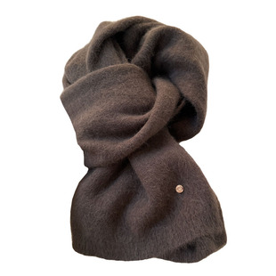 一眼心动!浣熊绒羊毛围巾女冬季保暖奶糯富贵轻柔毛绒送礼围脖