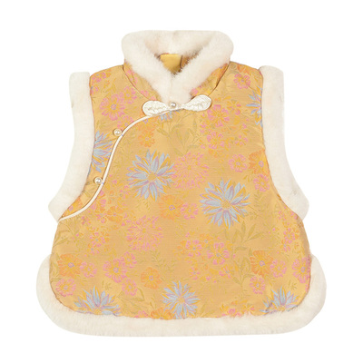 小O宝Okids童装女宝宝马甲拜年服