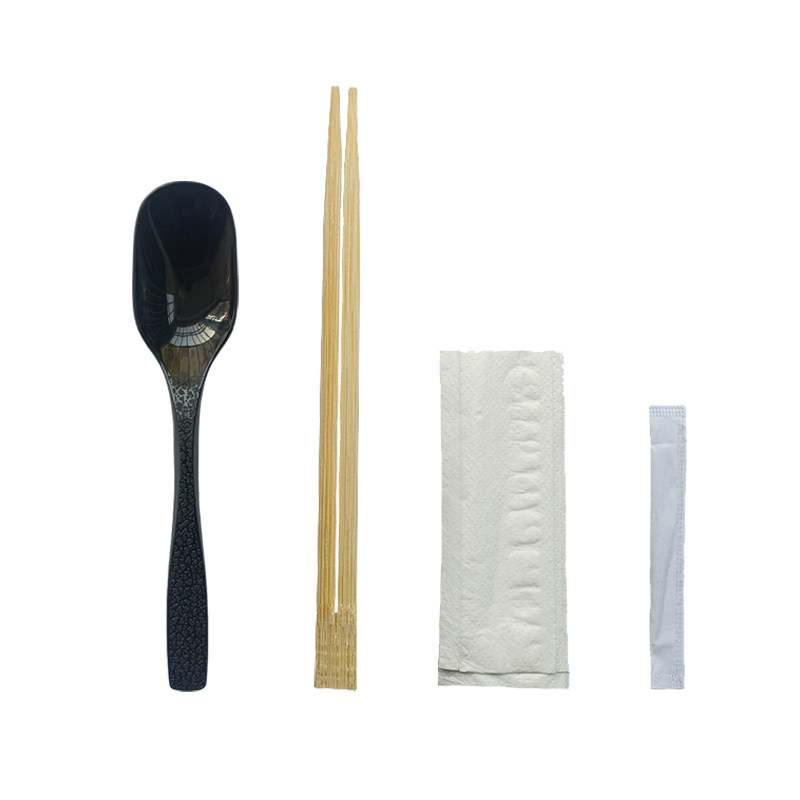 商用加硬一次性勺筷四件套拌饭勺