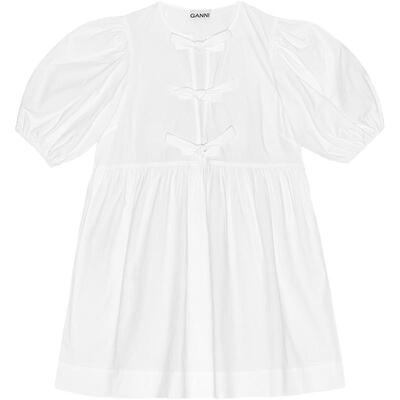 约会连衣裙棉GANNI娃娃裙系带