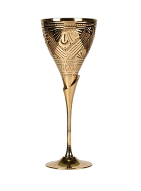 巴基斯坦仿古风实心铜酒杯