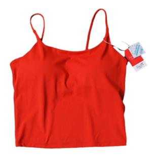 Creora晓星高弹瑜伽上衣一体杯遮副乳抑菌深u美背瑜伽背心小吊带