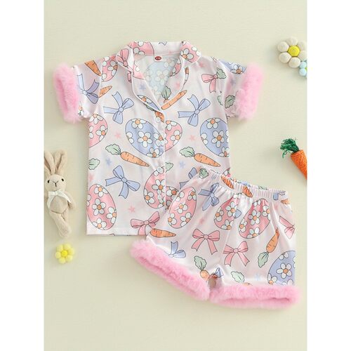 T 19131 Geometric Collar Pajamas 几何家居服 亚马逊欧美跨境外