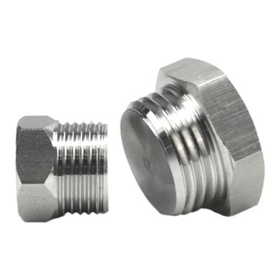 304不锈钢堵头外六角2分3分4分牙