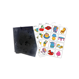 幼儿园小班科学区角游戏猜猜我是谁找影子配对形状对应早教玩具