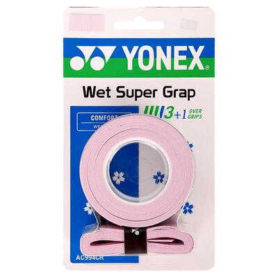 YONEX尤尼克斯手胶羽毛球拍yy防滑手柄吸汗带握把胶 4条装AC994CR