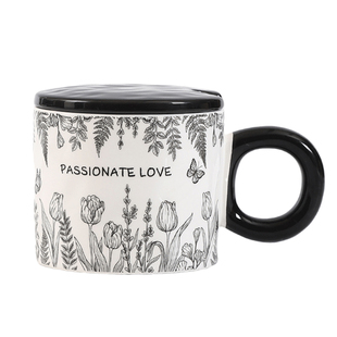 马克杯陶瓷带盖水杯高档精致咖啡杯女家用早餐杯情侣办公室牛奶杯