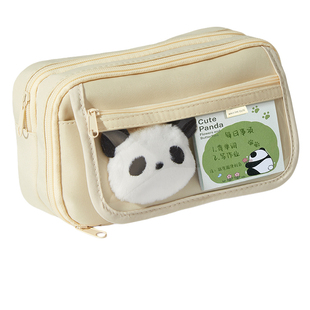 初中生笔袋九层大容量白色女生2026新款女孩初中ins高颜值少女学生学霸简约可爱小众超火