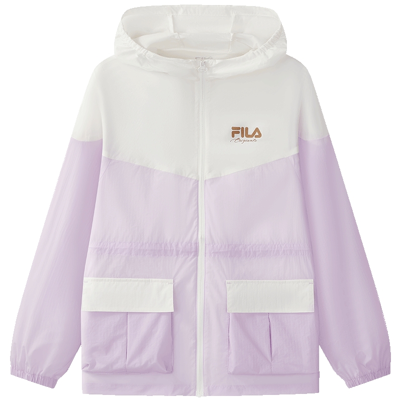 【抗紫外线】FILA斐乐儿童童装防晒服2025年秋新款女中大童皮肤衣