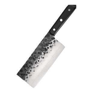 邓家刀90cr菜刀锻打切片夹钢大足龙水刀锤纹山城铁匠锻造女士邓家