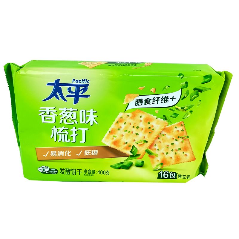 太平梳打饼干香葱味400g