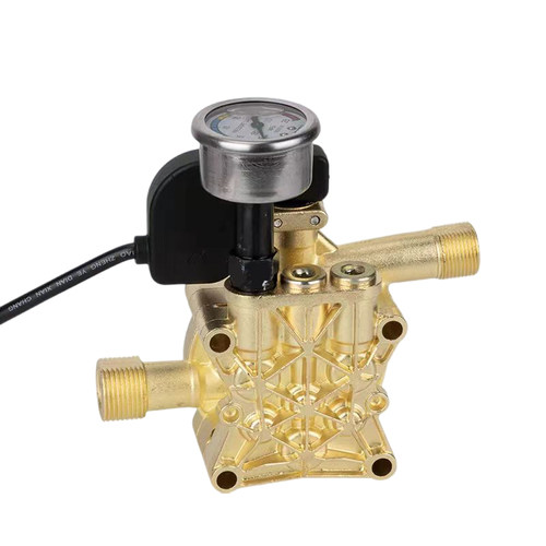 手提高压洗车机泵头总成220V家用清洗机单头泵头通用洗车泵配件