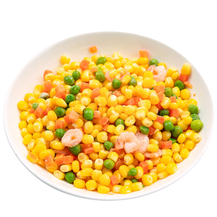 三鲜虾仁玉米粒美式什锦菜胡萝卜青豆松仁玉米过年半成品菜年夜饭