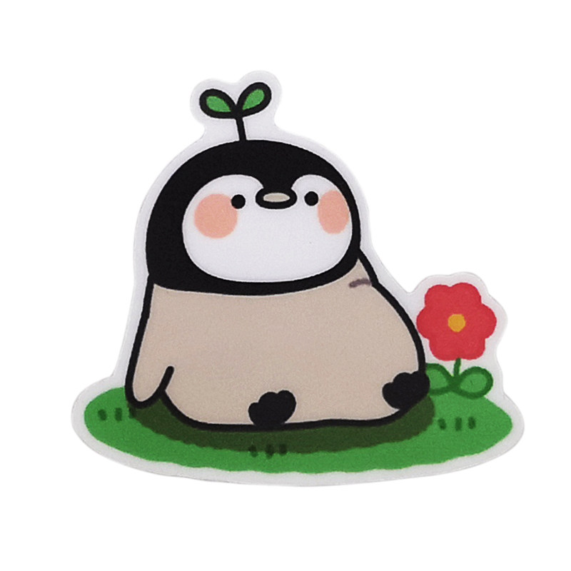 企鹅手帐贴纸自制line表情贴贴纸/立体贴纸