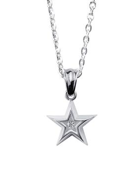 五角星项链女纯银吊坠INS毛衣