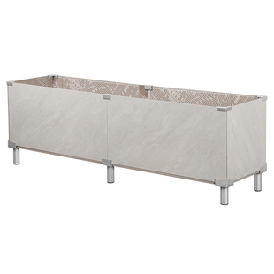 铝合金瓷砖固定夹地板花盆卡扣花箱配件种植箱种菜池架空底座加厚