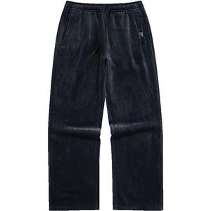 鸿星尔克运动裤女秋冬新款卫裤女士灯芯绒阔腿裤女款直筒裤子女装