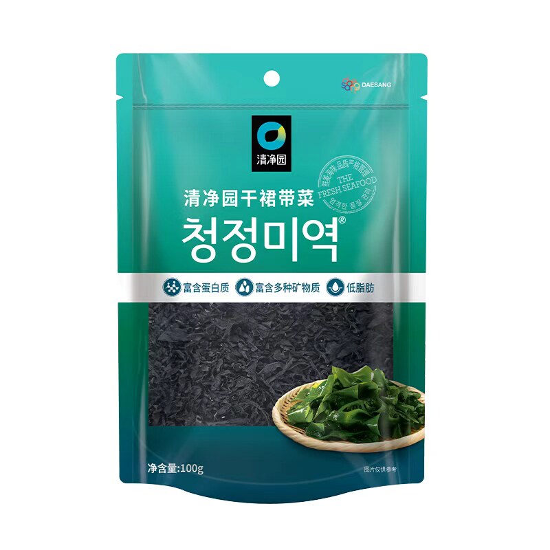 清净园干裙带菜干货海带苗海菜韩式海裙菜清静园群带菜裙菜汤压缩