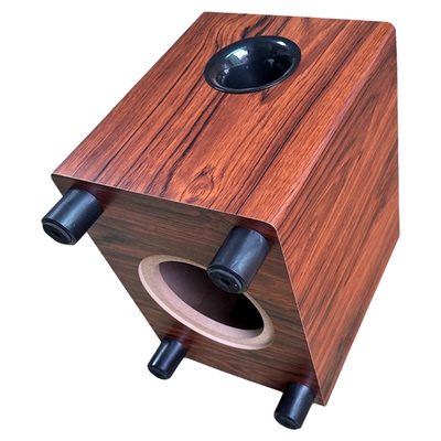 6.5寸低音炮空音箱体木质前倒相孔底部重低音喇叭汽车家用改装DIY