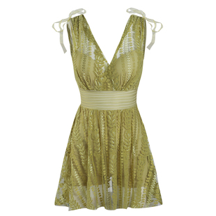 新款家庭亲子泳衣母女连体裙式公主女童女孩可爱游泳衣沙滩泳装