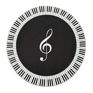 简约现代北欧衣帽间黑白拍照圆形地毯客厅卧室书房电脑椅垫吊篮垫