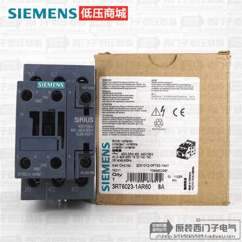 议价原装正品SIEMENS西门子接触器3RT6023-1AR60  AC400V 9A 现货