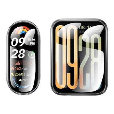 适用小米手环9pro手环水凝膜小米9保护膜xiaomi9pro手表膜软全屏包边覆盖智能运动mi7/8手表膜高清防摔防划膜