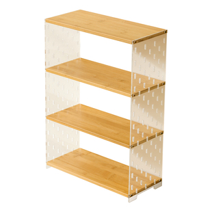 桌面置物架亚克力洞洞板桌上书架书桌多层收纳架办公桌工位整理架