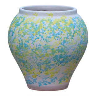 高筒三角梅花盆大号粗陶罐宜兴陶土盆兰花盆月季陶罐陶盆多肉盆高