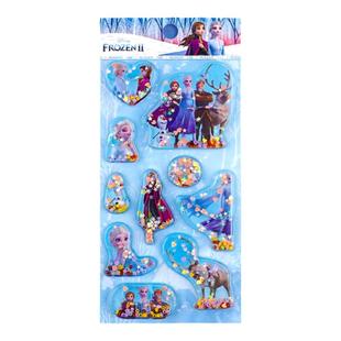 艾沙公主贴纸儿童女孩冰雪奇缘玩具水晶贴艾莎入油贴Elsa流沙贴画