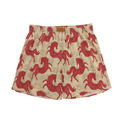 马年本命年红色阿罗裤男士内裤