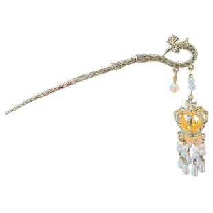 灯笼发光发簪女2026新年新中式发钗簪子发饰古风汉服国风过年头饰