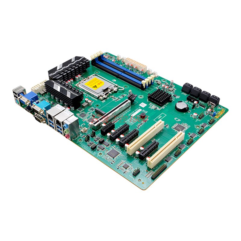 研域工控W681FM双网8盘位12/13/14代LGA1700工业电脑ECC主板RAID