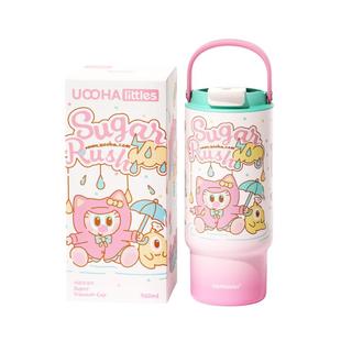 UOOHA吨霸保温杯可爱大容量高颜值吸管水杯冰霸杯便携随行杯礼物