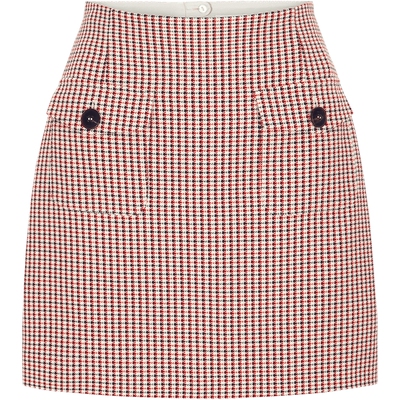BORAAKSU千鸟格粗花呢半裙套装