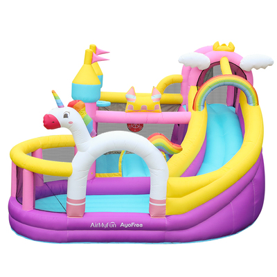 AirMyFun独角兽充气城堡带娃神器