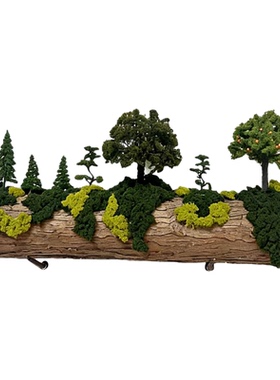 原木树桩仿真盆景壁挂造景