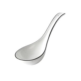 CookerBene家用盛汤大勺子陶瓷汤匙长柄粥勺大号长勺稀饭勺喝汤勺