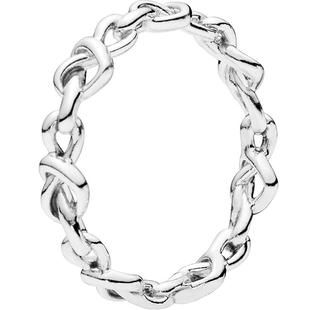 [新年礼物]Pandora潘多拉心意交织戒指优雅精致对戒心形设计