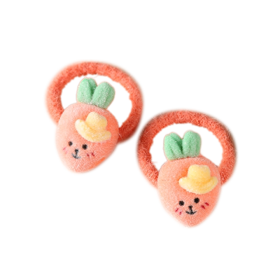 2024新款宝宝可爱植绒拇指发圈